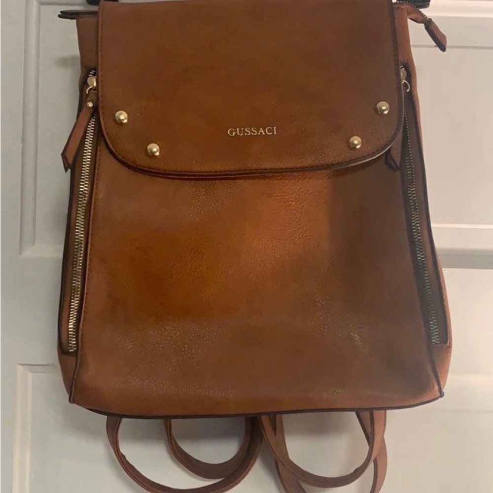 LIKE NEW GUSSACI Backpack/Handbag Vegan leather NO FLAWS